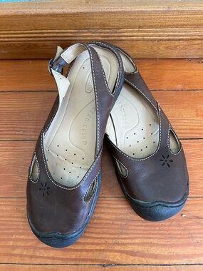 Keen Leather Paradise Cush Slingback Shoes